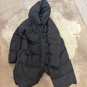 Ralph Lauren down‎ fill maxi Women's Black Puffer Coat